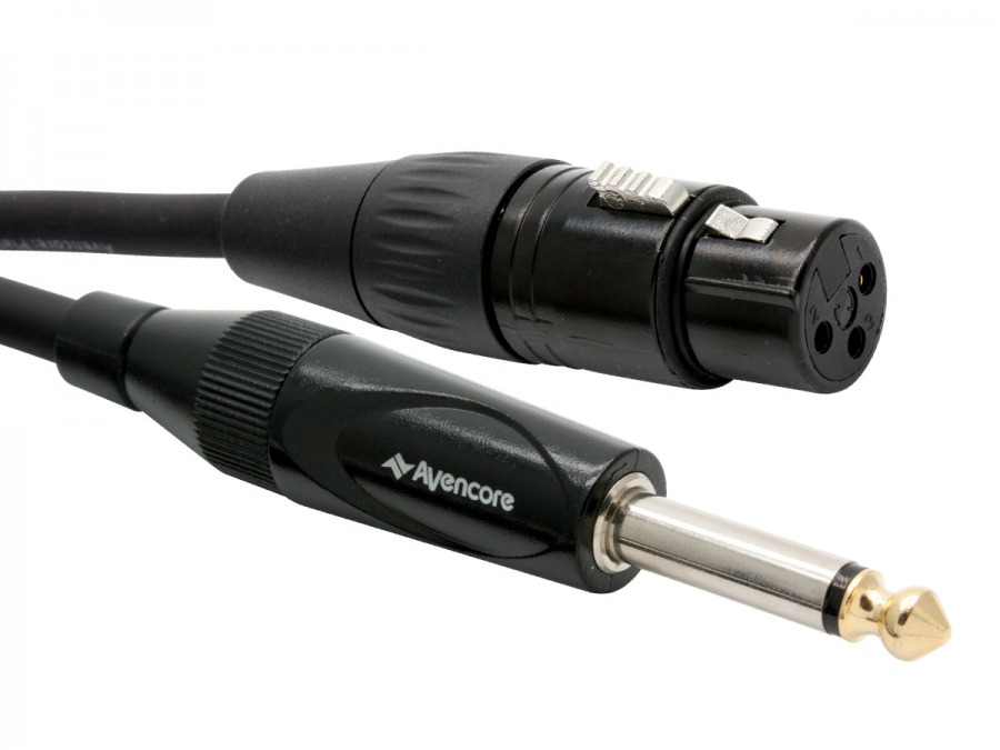 7.5m Avencore Platinum XLR to 1/4" Cable (Female to Male) (Photo )