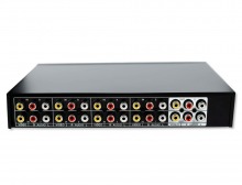 8-Port AV Switcher & 2-Way AV Splitter - Metal Housing (8x2 AV Switch / Splitter) (Thumbnail )