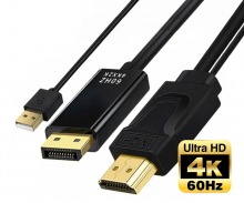 Active HDMI to DisplayPort Converter Cable (Thumbnail )