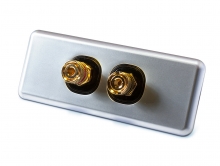 Amped Slimline Single Speaker Architrave (Brushed Aluminium Plate)