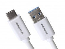 Avencore 0.5m SuperSpeed USB Type-C to Type-A Cable (White)