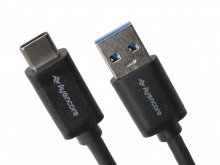 Avencore 0.5m SuperSpeed USB Type-C to Type-A Cable (Black) (Thumbnail )