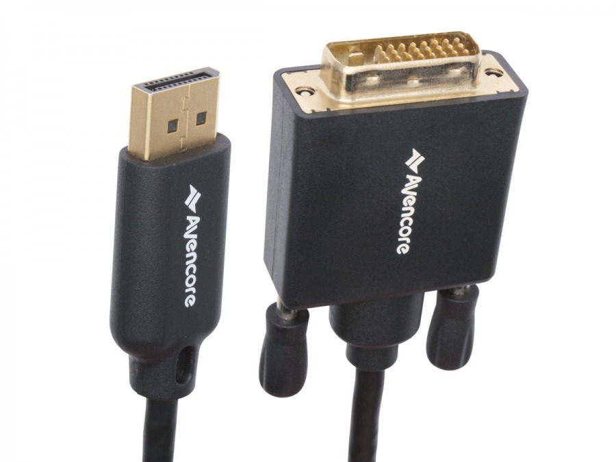 Avencore 1.5m DisplayPort to DVI-D Cable (Photo )
