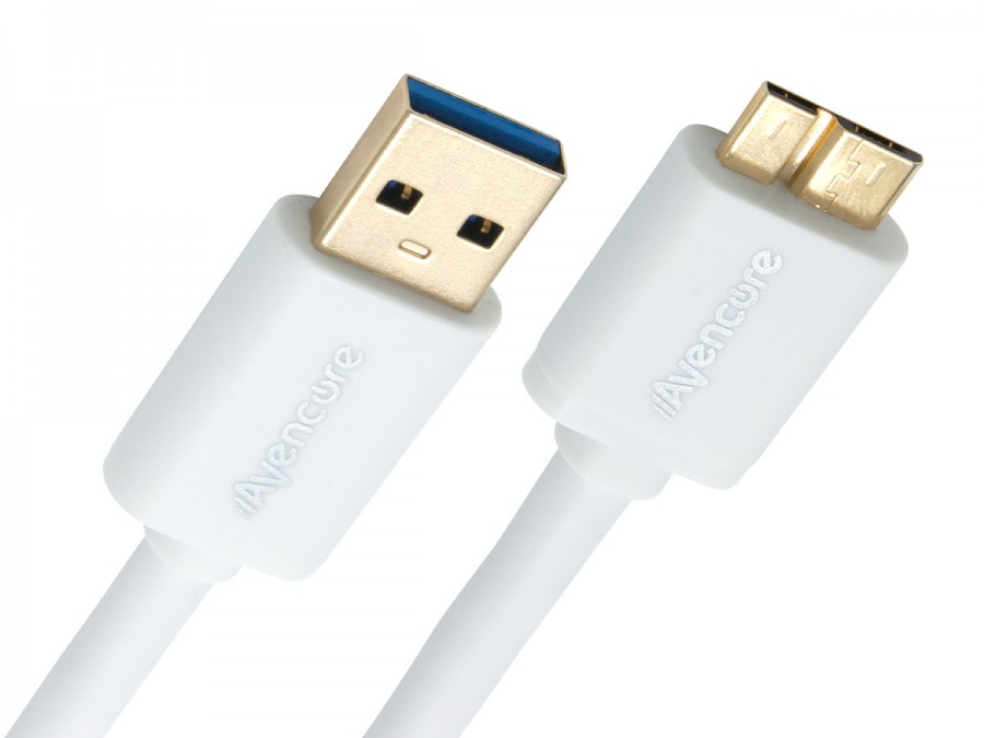 Avencore 1m Micro USB 3.0 Super-Speed Cable (A to Micro-B 10-Pin) (Photo )