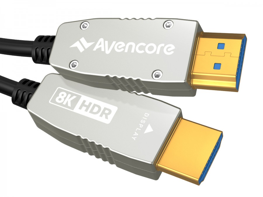 Avencore Carbon Series 10m Active Optical HDMI 2.1 Cable (48Gbps Ultra High Speed 8K@60Hz) (Photo )