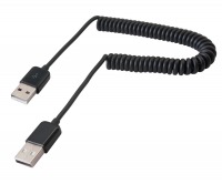 Coiled USB 2.0 Hi-Speed Cable (Type-A Male to Male) (Thumbnail )