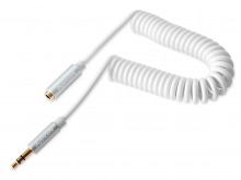Avencore Crystal Series 1.5m Coiled 3.5mm Stereo Extension Cable (Male to Female) (Thumbnail )