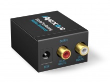 Avencore Digital to Analog Audio Converter (TOSLINK & Digital Coaxial to Stereo Audio) (Thumbnail )