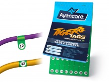 Avencore Tiger Tags 160 Numbered Cable Labels (Green) (Thumbnail )