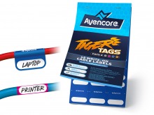 Avencore Tiger Tags 48 Write-On Cable Labels (Pack 2) (Thumbnail )