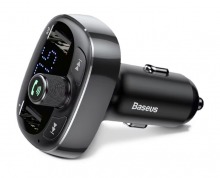 Bluetooth Handsfree Phone Car Kit, FM Transmitter & Dual USB Charger (5V/3.4A) (Thumbnail )