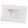 Bullnose Wall Plate with Recessed Entry for Cables (Thumbnail )