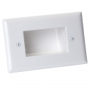 Bullnose Wall Plate with Deep Recessed Entry for Cables (Thumbnail )