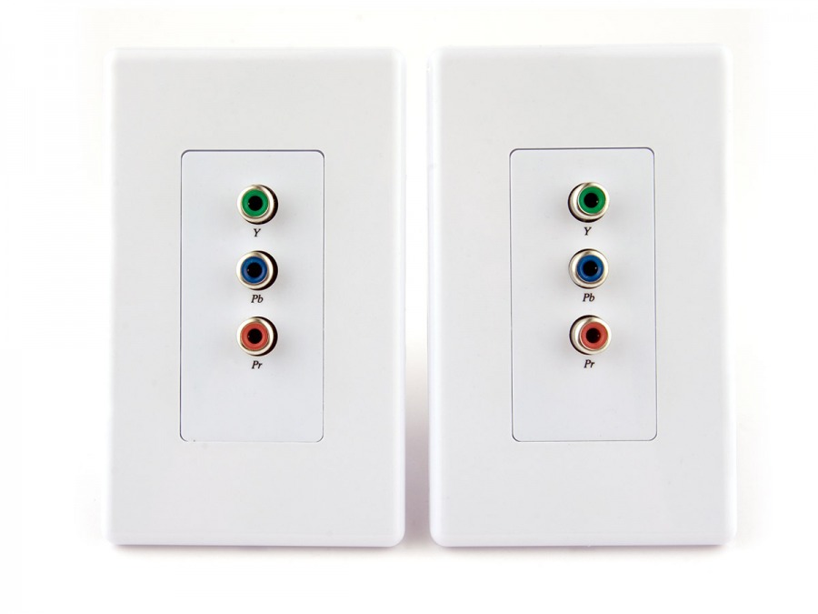 Component Video over CAT5 Balun / Extender Wall Plate (Up to 100 Metres)