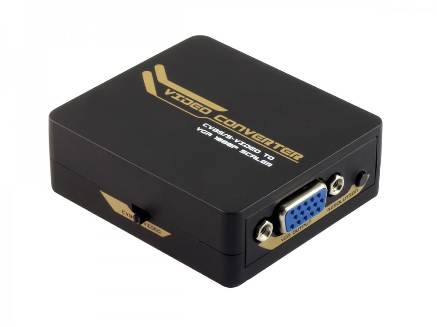 Composite Video & S-Video to VGA Converter and Upscaler (Photo )