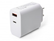 Dual Socket USB A+C Laptop USB Wall Charger (65W) (Thumbnail )