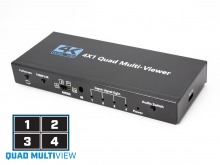 4-Port HDMI Quad Multi-Viewer with Seamless Switching (4x1 HDMI Switch, 1080p In, 4K/30Hz Out) (Thumbnail )