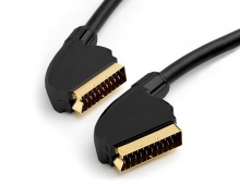 High-End Shielded 1.5m SCART to SCART Cable (Gold Plated)