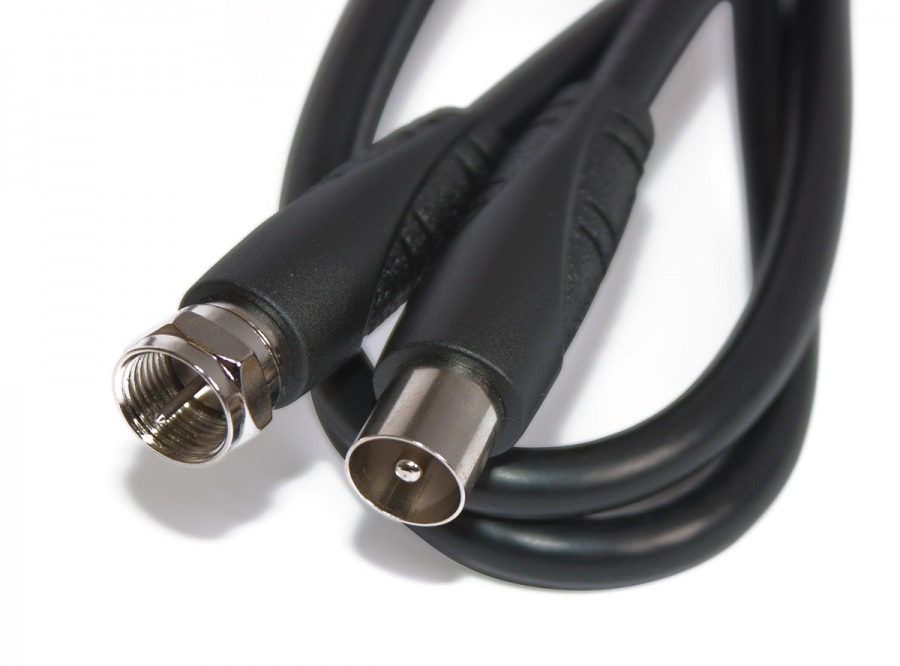 High Speed 5m F-Type to PAL TV Antenna Cable (Photo )