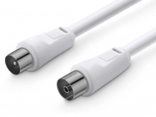 3m White TV Antenna Flylead (Male to Female)