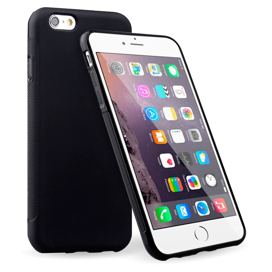 iPhone 6 Soft TPU Gel Case (Black) + FREE iPhone 6 Screen Protector