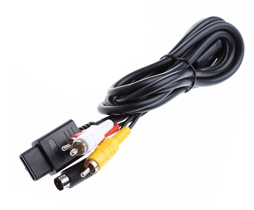 Nintendo SNES, N64 & GameCube Composite Video + S-Video AV Cable (Retro Gaming Cable) (Photo )