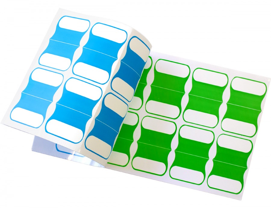 Pack of 100 Adhesive Cable Labels (5 Colours)