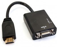 Passive HDMI to VGA + 3.5mm Stereo Audio Adapter