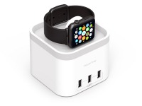 Power-Time Apple Watch Charging Cradle & 3-Port USB Charger (Thumbnail )