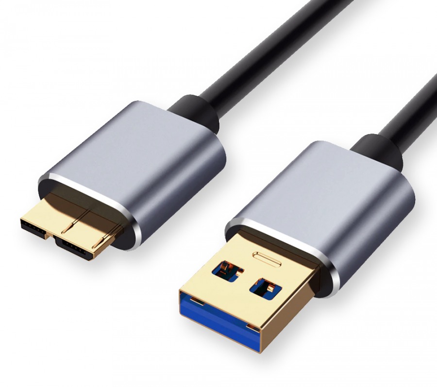 Premium 0.5m Micro-USB 3.0 Super-Speed Cable for HDDs (A to Micro-B 10-Pin) (Photo )