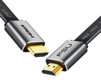 Premium 1m Flat HDMI v2.0a Cable (High-Speed with Ethernet) (Thumbnail )