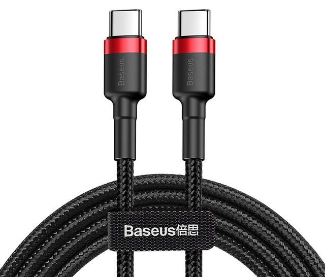 Premium 1m USB-C 60W Cable (Black) (Photo )