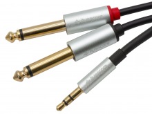 3m Avencore Crystal Series 3.5mm Stereo to 6.5mm Dual Mono Audio Cable (Thumbnail )