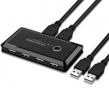 Premium 4-Port USB 2.0 Sharing Switch & Hub (2PC Switching) (Thumbnail )