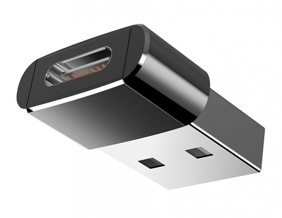 Premium Aluminium USB Type-C (Female) to Type-A (Male) Adapter (Photo )