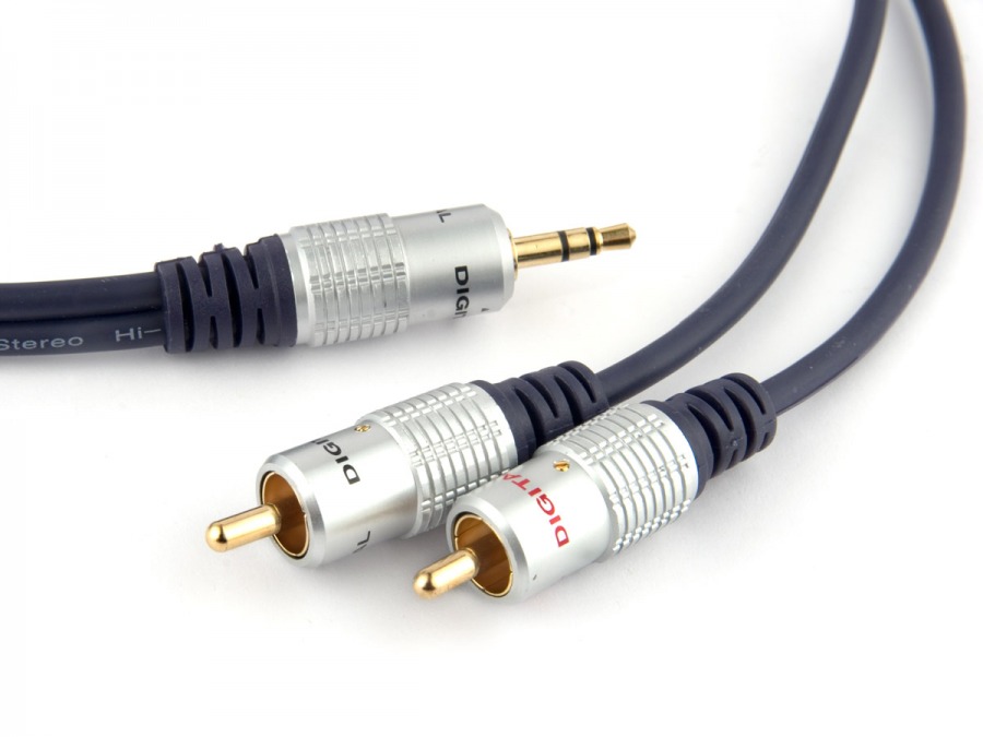 Pro Series Stereo 30m 3.5mm to 2 RCA with GOLD Connectors