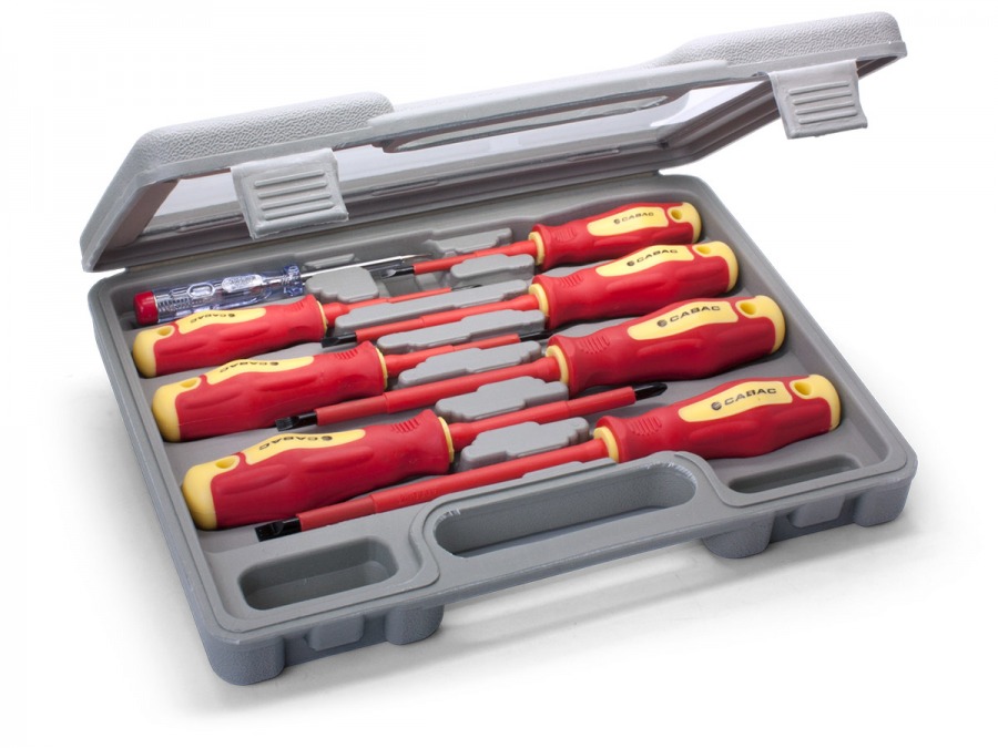 Professional 8-Piece Cabac Insulated Screwdriver Set (1000V Rated) (Photo )
