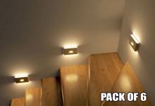 6-PACK Rechargeable Wall Sensor Light (Multi-Mode, USB-C Rechargable) (Thumbnail )