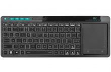 Rii 2.4GHz Rechargable Wireless Media Backlit Keyboard with Touchpad (Thumbnail )
