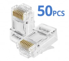 RJ45 8P8C Plug Crimp Terminals (50-Pack) (Thumbnail )