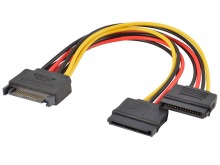 SATA Power Splitter Extension Y-Cable (SATA 2 / SATA 3 Compatible)