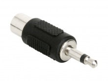 Single RCA Socket to 3.5mm Mono Mini Jack Adaptor
