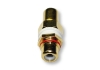 Single RCA Wall Plate Coupler, Red Indicator (Gold Plated) (Thumbnail )