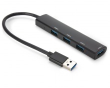 Slim Aluminium USB Hub - USB Type-A Interface (4x USB 3.0) (Thumbnail )