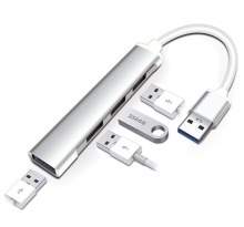 Ultra-Slim 4-Port Super-Speed USB Hub (1x USB 3.0 + 3x USB 2.0) (Thumbnail )