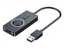 USB 2.0 Sound Card Adapter (Stereo + Microphone) (Thumbnail )