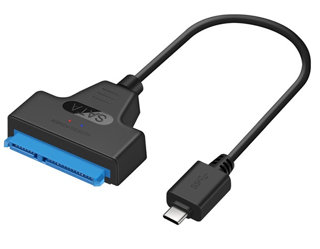 USB-C to SATA HDD Adapter Cable Kit (Supports 2.5" Mechanical & SDD SATA Drives) (Photo )
