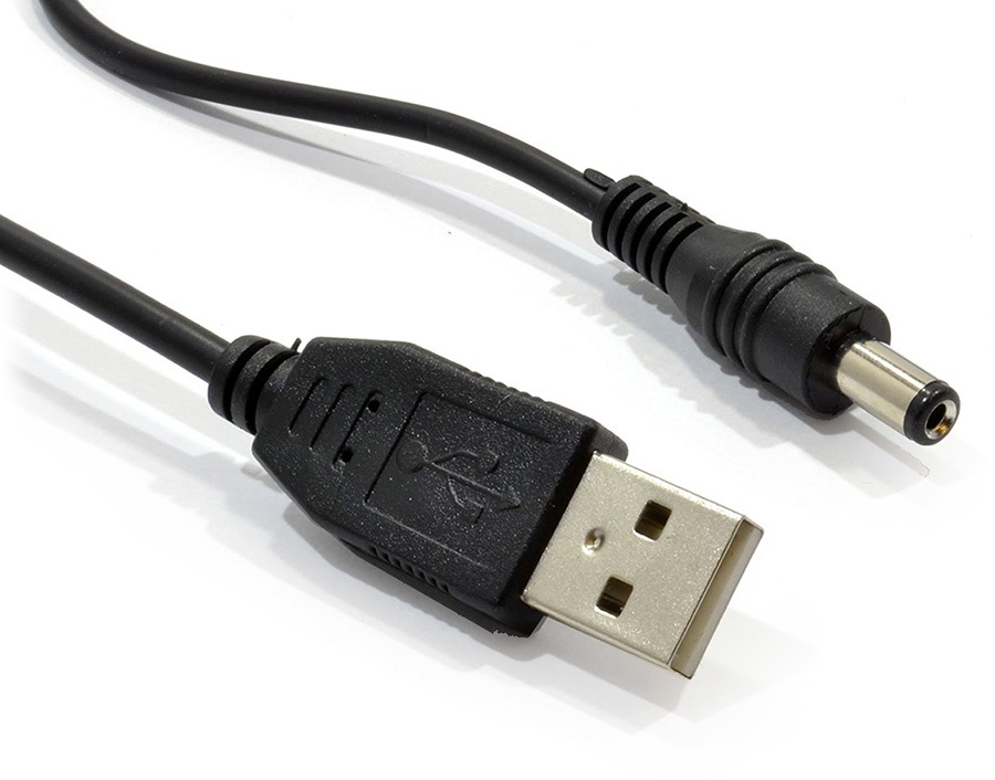 USB Port to 2.5 3.5 4.0 5.5mm 5V DC Barrel Jack Power Cable Cord Connector la 