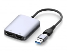 USB to HDMI @ 1080p Video Adapter (USB 3.0 - Mirror or Extend on PC) (Thumbnail )