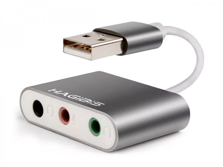 USB Type-C Sound Card Adapter (Stereo + Microphone) (Photo )